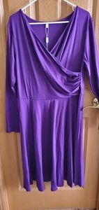 Haute purple wrap dress